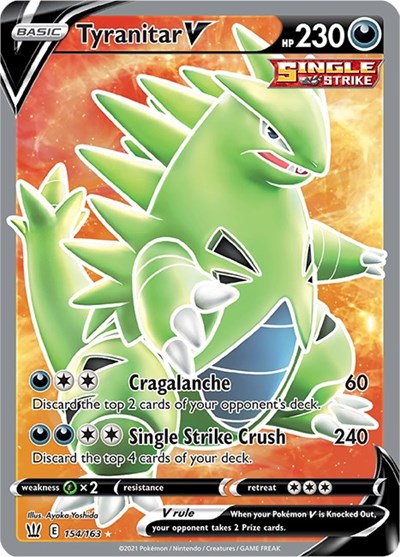SWSH05: Tyranitar V (Full Art) (Holofoil)