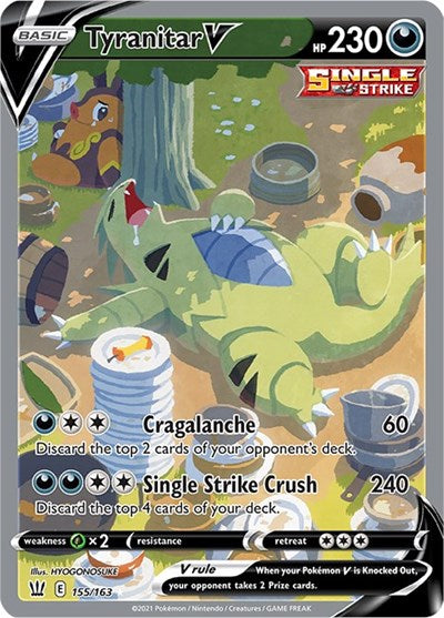 SWSH05: Tyranitar V (Alternate Full Art) (Holofoil)