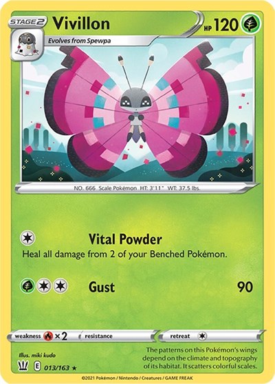 SWSH05: Vivillon (Reverse Holofoil)