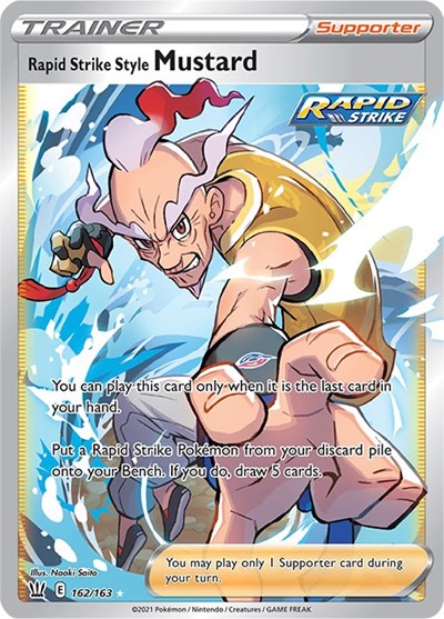 SWSH05: Rapid Strike Style Mustard (Full Art) (Holofoil)