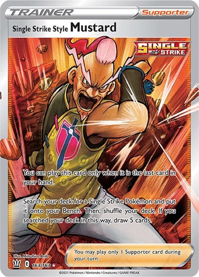 SWSH05: Single Strike Style Mustard (Full Art) (Holofoil)