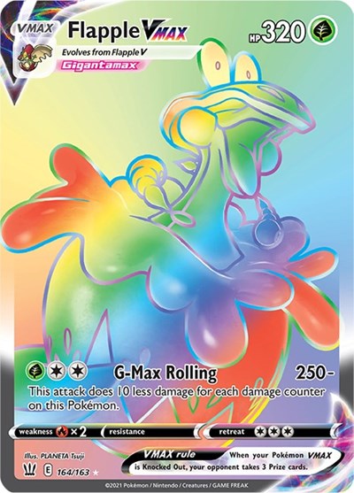 SWSH05: Flapple VMAX (Secret) (Holofoil)