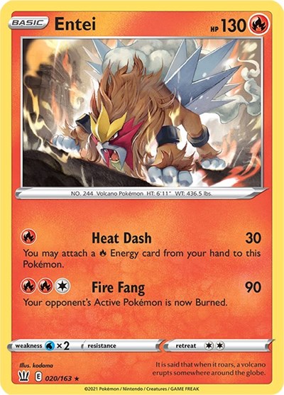 SWSH05: Entei (Holofoil)