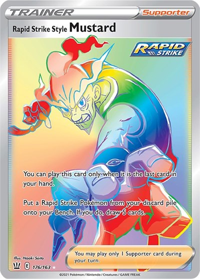 SWSH05: Rapid Strike Style Mustard (Secret) (Holofoil)