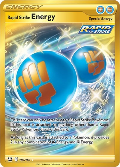 SWSH05: Rapid Strike Energy (Secret) (Holofoil)