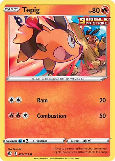 SWSH05: Tepig (Reverse Holofoil)