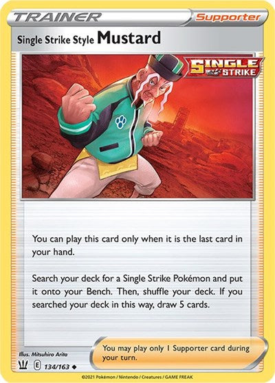 SWSH05: Single Strike Style Mustard (Reverse Holofoil)