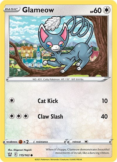 SWSH05: Glameow (Reverse Holofoil)
