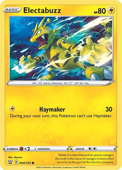 SWSH05: Electabuzz (Reverse Holofoil)