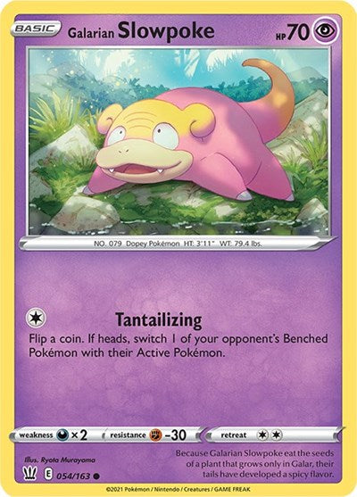 SWSH05: Galarian Slowpoke (Reverse Holofoil)