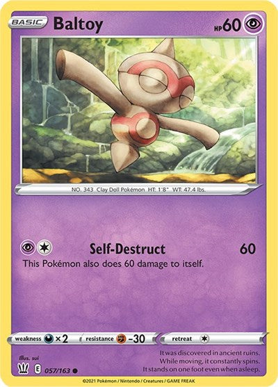 SWSH05: Baltoy (Reverse Holofoil)