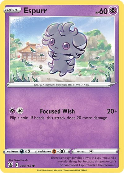 SWSH05: Espurr (Reverse Holofoil)