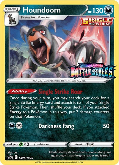 SWSD: Houndoom - SWSH090 (Prerelease) (Holofoil)