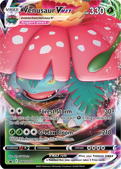 SWSD: Venusaur VMAX - SWSH102 (Holofoil)