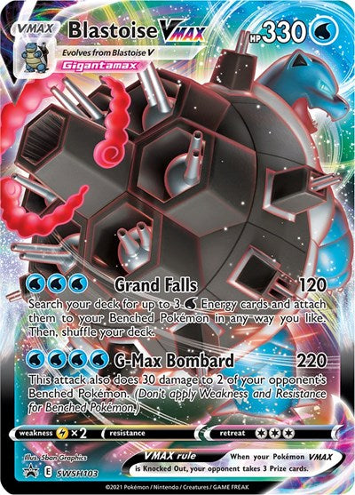 SWSD: Blastoise VMAX - SWSH103 (Holofoil)