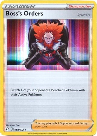 PR: Boss's Orders - 058/072 (Holofoil)