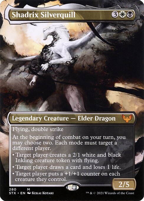 STX: Shadrix Silverquill (Borderless) (Foil)
