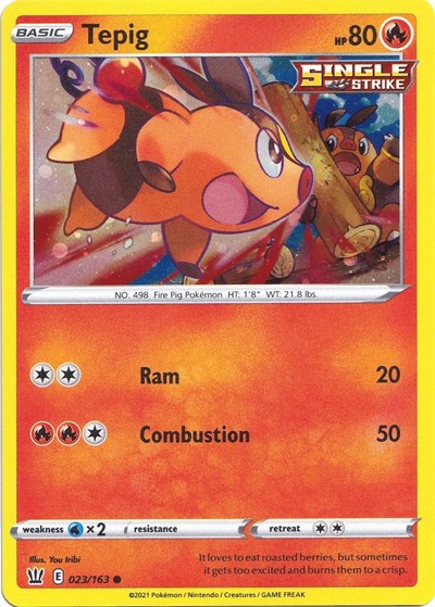 MCAP: Tepig - 023/163 (Cosmos Holo) (Holofoil)