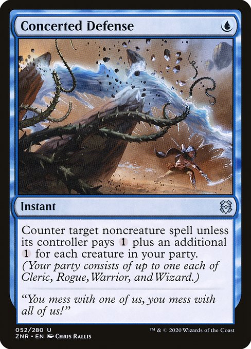 ZNR: Concerted Defense (Foil)