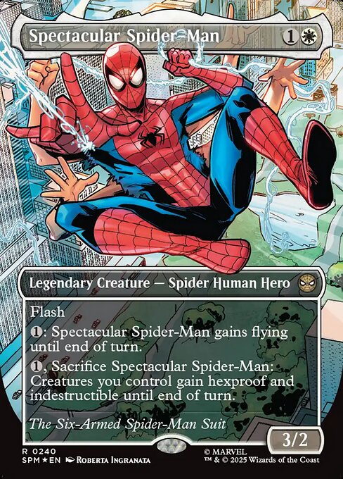 SPM: Spectacular Spider-Man (0240) (Borderless) (Textured Foil)