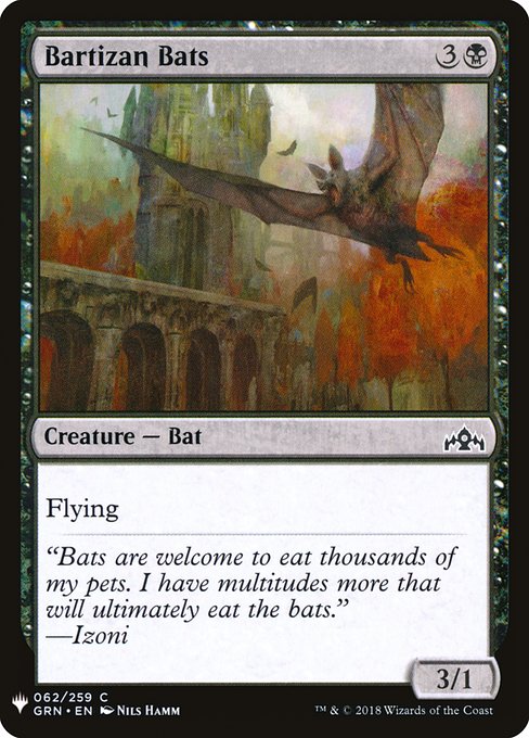 PLST: Bartizan Bats