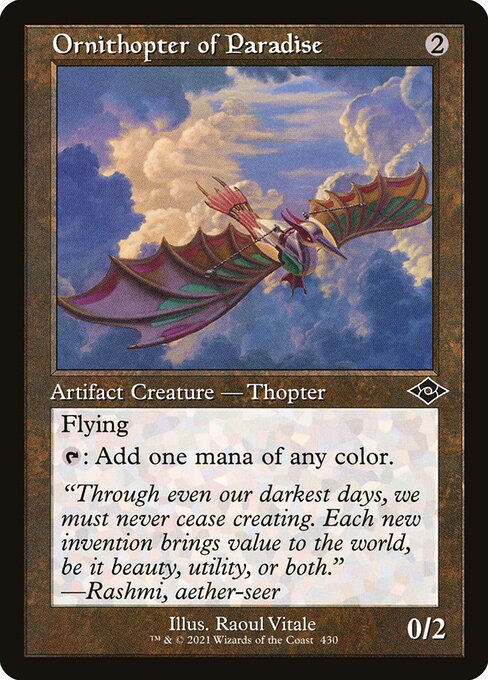 MH2: Ornithopter of Paradise (Retro Frame) (Foil Etched)
