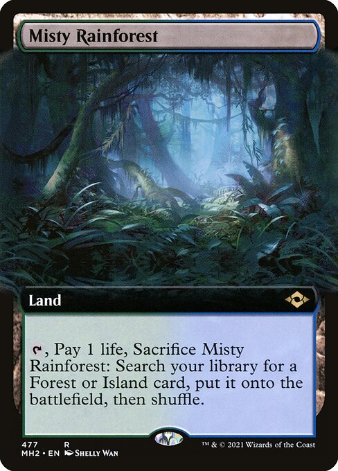 MH2: Misty Rainforest (Extended Art) (Foil)