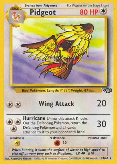 Pidgeot (24) 24/64 Unlimited Jungle