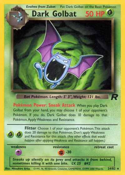 Dark Golbat (24) 24/82 Unlimited Team Rocket