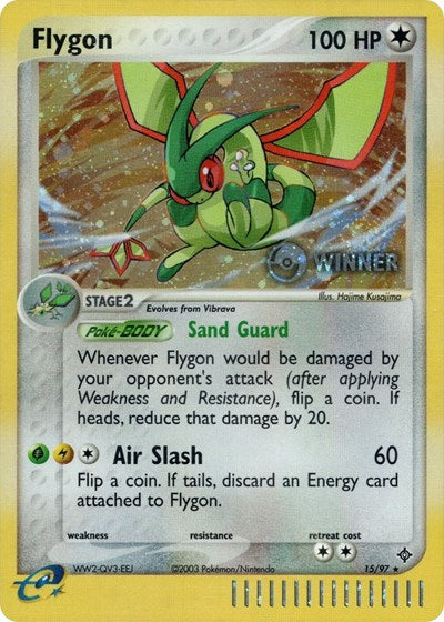 PR: Flygon - 15/97 (Pokemon League) [Winner] (Holofoil)