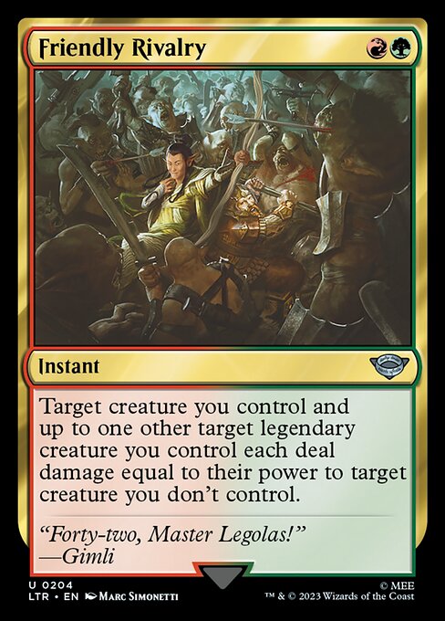 LTR: Friendly Rivalry (Foil)