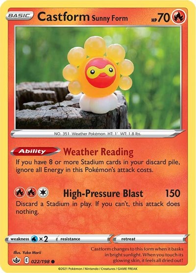 SWSH06: Castform Sunny Form