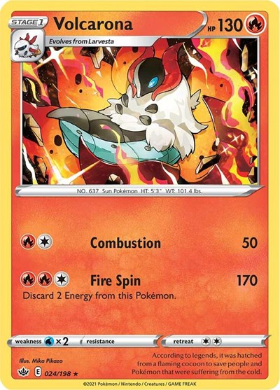 SWSH06: Volcarona (Reverse Holofoil)