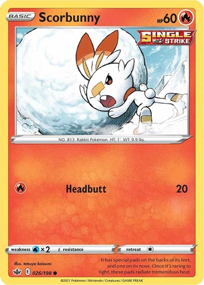 SWSH06: Scorbunny (Reverse Holofoil)