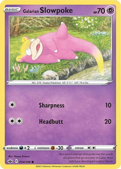 SWSH06: Galarian Slowpoke (Reverse Holofoil)