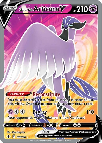 SWSH06: Galarian Articuno V (Full Art) (Holofoil)