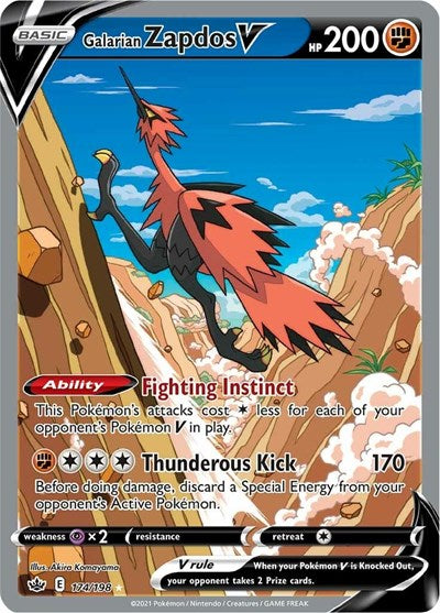 SWSH06: Galarian Zapdos V (Alternate Full Art) (Holofoil)