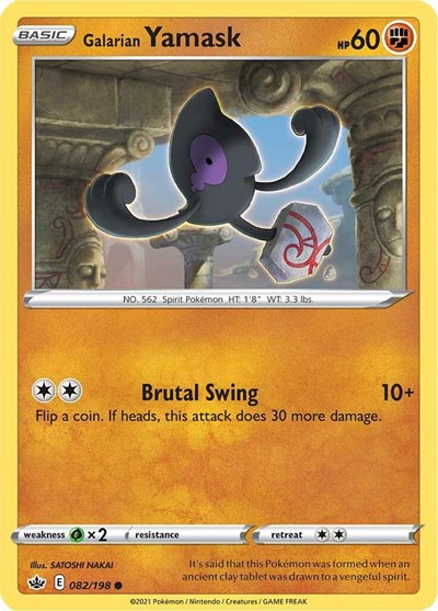 SWSH06: Galarian Yamask (Reverse Holofoil)