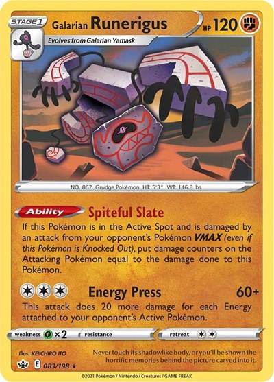 SWSH06: Galarian Runerigus (Reverse Holofoil)