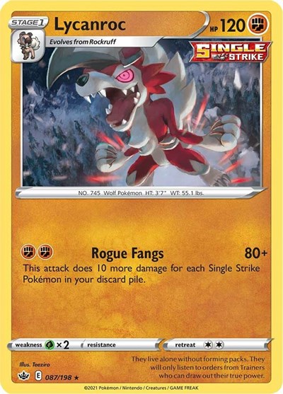 SWSH06: Lycanroc (Reverse Holofoil)