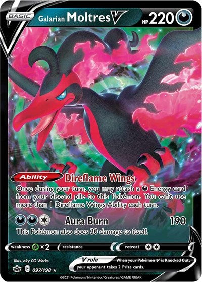 SWSH06: Galarian Moltres V (Holofoil)