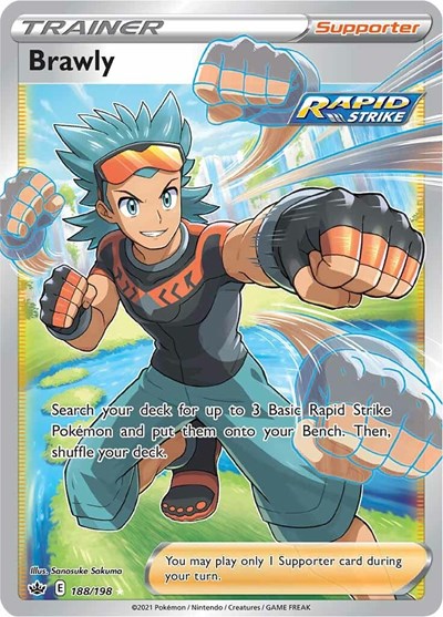 SWSH06: Brawly (Full Art) (Holofoil)