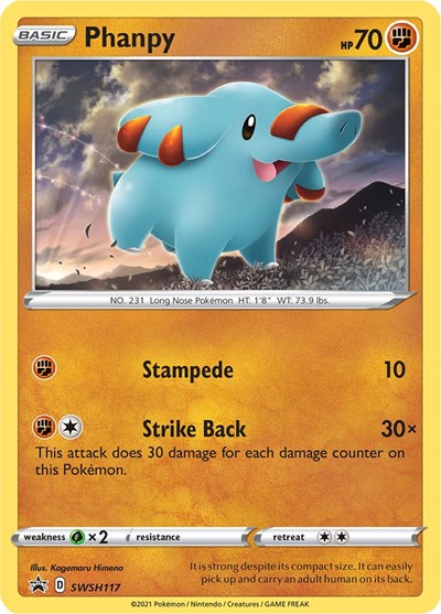 SWSD: Phanpy - SWSH117 (Holofoil)