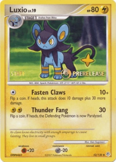 PR: Luxio - 52/130 (Prerelease) [Staff]