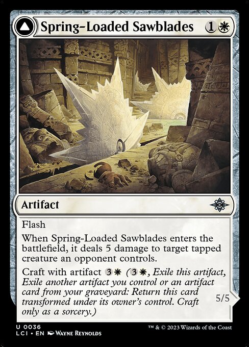 LCI: Spring-Loaded Sawblades