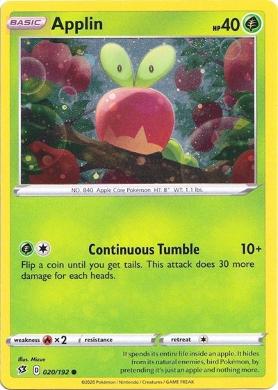 BLE: Applin - 020/192 (Cosmos Holo) (Holofoil)