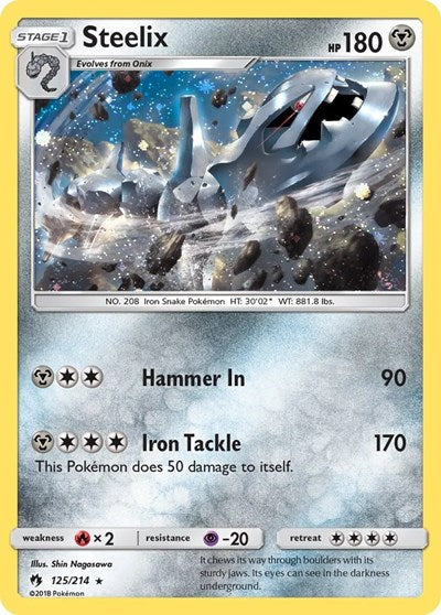 BLE: Steelix - 125/214 (Cosmos Holo) (Holofoil)