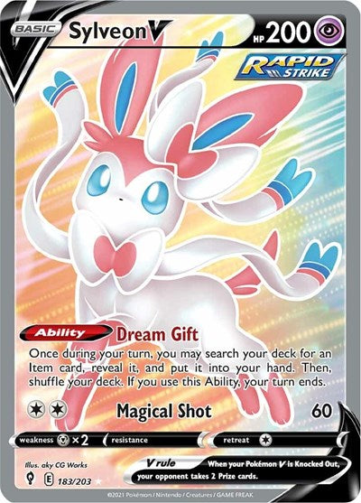 SWSH07: Sylveon V (Full Art) (Holofoil)