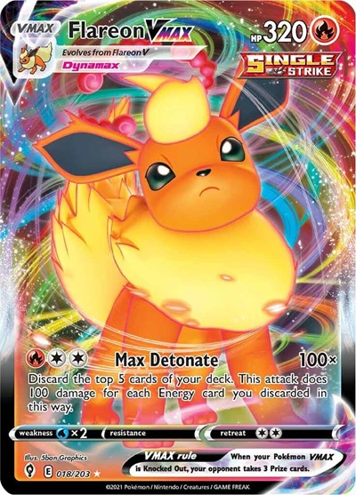SWSH07: Flareon VMAX (Holofoil)
