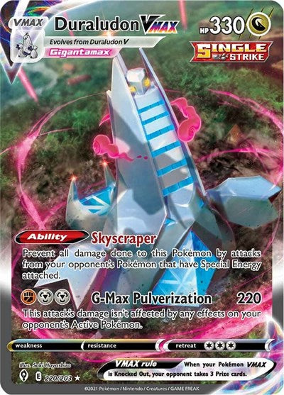 SWSH07: Duraludon VMAX (Alternate Art Secret) (Holofoil)